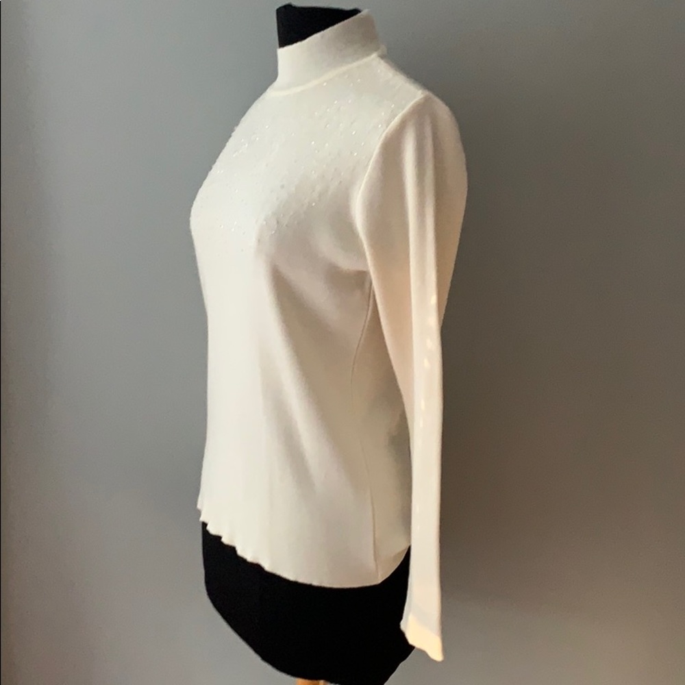 Merino Wool Sweater with Beads - Picture 3 of 8